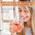 Stemless Wine Glasses Set - Wine Molecule Design