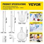 VEVOR 32PCS 24/40 Chemistry Glassware Kit