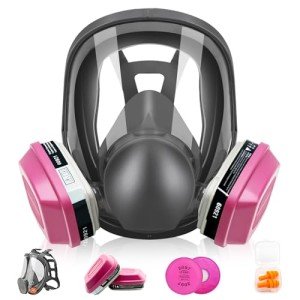 Reusable Full Face Respirator Mask with Filters