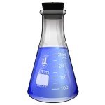250ml Narrow Mouth Erlenmeyer Flask with Stopper