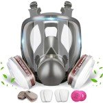 Reusable Full-Face Respirator Mask with Filters