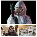 Hazmat Paint Suit with Respirator and Goggles