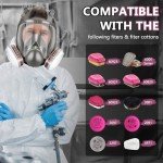 Reusable Full-Face Respirator Mask with Filters