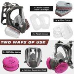 Full Face Respirator with 2097 & 6001CN Filters