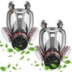 Reusable Full Face Gas Respirator Mask with Filter