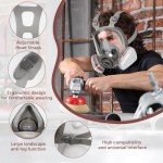 Reusable Full Face Gas Respirator Mask with Filter