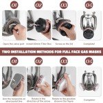 Reusable Full Face Gas Respirator Mask with Filter