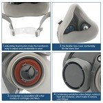 Ayybf Reusable Half Face Cover with Filters