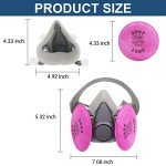 Ayybf Reusable Half Face Cover with Filters