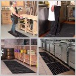 SafetyCare Anti-Fatigue Rubber Drainage Floor Mat 24x16
