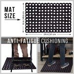 SafetyCare Anti-Fatigue Rubber Drainage Floor Mat 24x16
