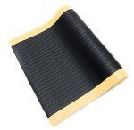 Bertech Anti-Fatigue Floor Mat, 3' x 5', Black/Yellow