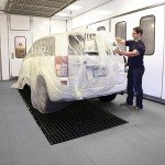 Grippy Paint Booth Mat 32" x 100' - Gray