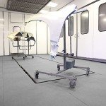 Grippy Paint Booth Mat 32" x 100' - Gray