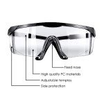 HANCHS Adjustable Wide-Vision Safety Glasses 5-Pack