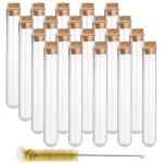 20pcs 35ml Glass Test Tubes with Cork Stoppers