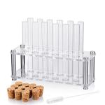 12-Pack Glass Test Tubes with Cork Stoppers