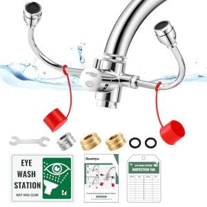 Huanyu 360° Faucet-Mounted Emergency Eye Wash Station