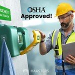 8-Gal Portable Wall-Mount Eye Wash Station