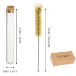 20pcs 35ml Glass Test Tubes with Cork Stoppers