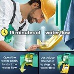 8-Gal Portable Wall-Mount Eye Wash Station