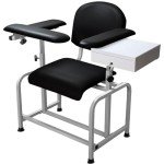 Comfortable Padded Blood Drawing Chair with Drawer