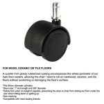 Chrome Rolling Height Adjustable Exam Stool - Charcoal