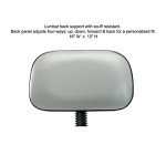 Chrome Rolling Height Adjustable Exam Stool - Charcoal