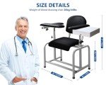 Comfortable Padded Blood Drawing Chair with Drawer