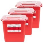 Alcedo 2-Gallon Sharps Container 3-Pack