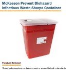 McKesson Locking Biohazard Sharps Container, 8 Gal