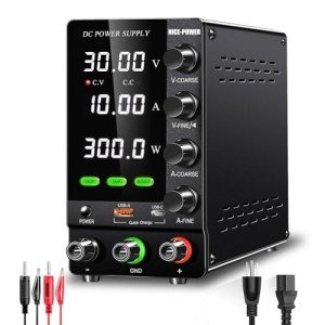 30V 10A Adjustable DC Power Supply with USB
