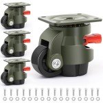 EMBOWLIFE Heavy Duty Leveling Casters Set of 4
