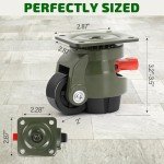 EMBOWLIFE Heavy Duty Leveling Casters Set of 4