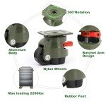 EMBOWLIFE Heavy Duty Leveling Casters Set of 4