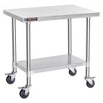 DuraSteel Stainless Steel Food Prep Table Cart