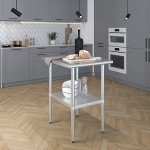 Stainless Steel 30" x 24" Work Table