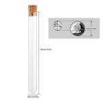 12-Pack Glass Test Tubes with Cork Stoppers