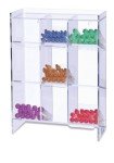 Clear Acrylic Tube Rack with 9 Compartments
