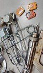 Lot of 6 Bunsen Burners, with Accessories - Lab / Scientific Lot