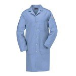 Light Blue Bulwark Men's FR Lab Coat, Small