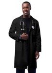 Adar Universal Unisex Lab Coat - Classic Black