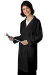 Adar Universal Unisex Lab Coat - Classic Black