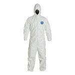 Tyvek Protective Coverall with Hood, Size Large