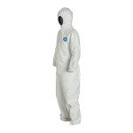 Tyvek Protective Coverall with Hood, Size Large