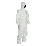 Tyvek Protective Coverall with Hood, Size Large