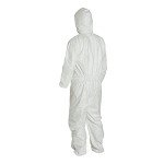 Tyvek Protective Coverall with Hood, Size Large