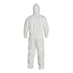 Tyvek Protective Coverall with Hood, Size Large