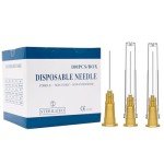 25 Gauge 1 Inch Luer Lock Dispensing Needles - 100 PCS