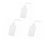 KingWei 250ml Plastic Safety Wash Bottles (3-Pack)